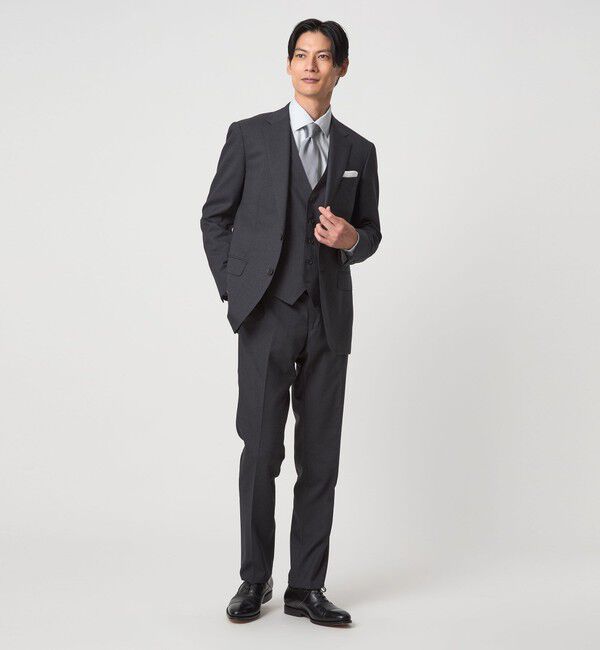 UNITED ARROWS green label relaxing「コットン ヘリンボーン ワイドカラー ドレスシャツ -形態安定-」|シャツ・ブラウス|