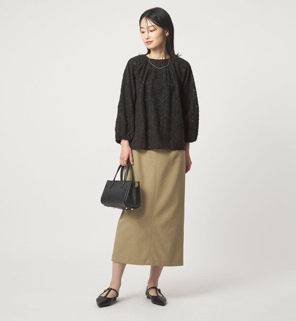 UNITED ARROWS green label relaxing「カットジャガード ブラウス」|シャツ・ブラウス|