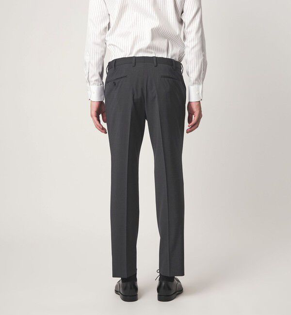 UNITED ARROWS green label relaxing「A+ TWPU トロピカル無地 スリム セットアップ パンツ スラックス -ウォッシャブル・ストレッチ・ウエストア」|スーツ|