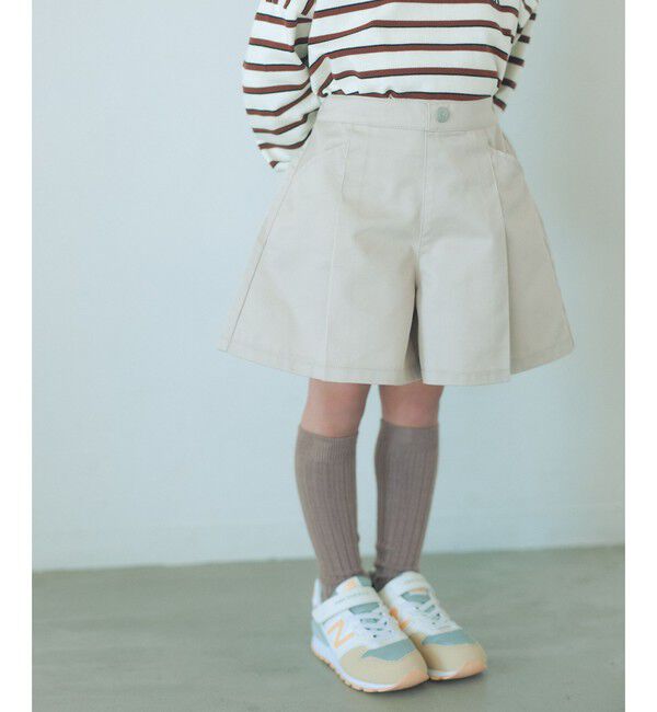 UNITED ARROWS green label relaxing「ツイルタック キュロットパンツ 100cm-160cm」|その他|BEIGE