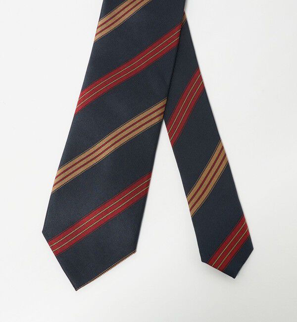 UNITED ARROWS green label relaxing「GLR シルク2 8.0cm ストライプ3 ネクタイ」|ネクタイ・蝶ネクタイ|