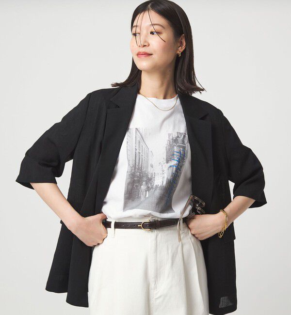 UNITED ARROWS green label relaxing「【WEB限定】＜at ease＞アソート フォトプリント ショートスリーブ カットソー」|Tシャツ・カットソー|