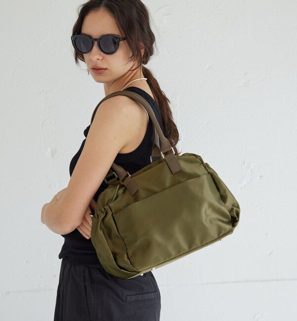 UNITED ARROWS green label relaxing「【WEB限定】2WAY Wジップ ボストン バッグ はっ水」|ボストンバッグ|OLIVE