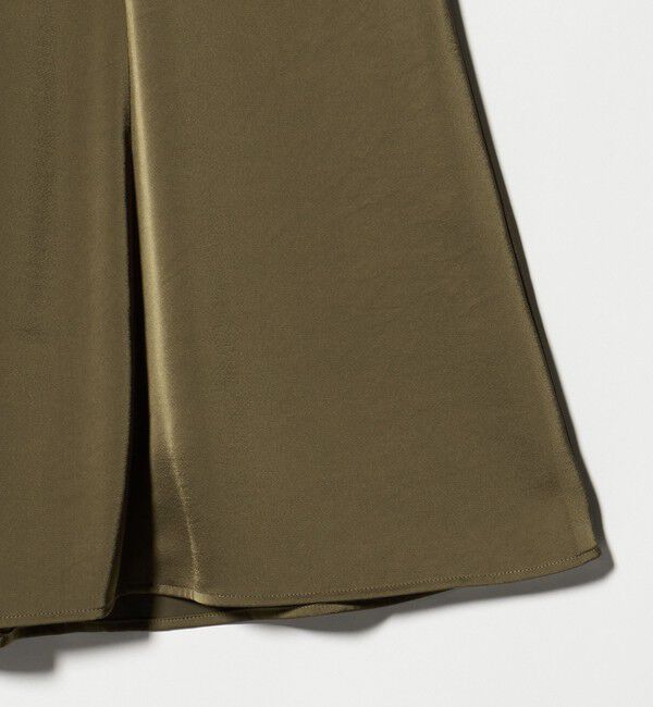 UNITED ARROWS green label relaxing「サテン セミナロー スカート」|フレア|