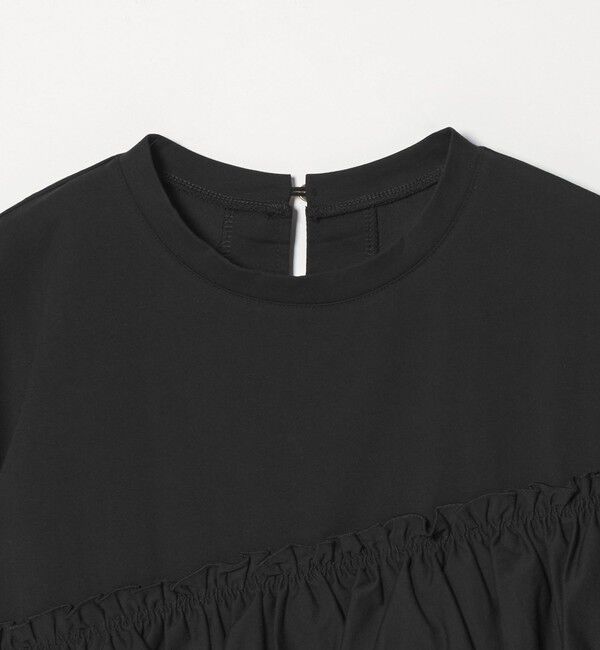 UNITED ARROWS green label relaxing「【WEB限定】＜at ease＞フリル カットソー 接触冷感 UVカット 遮熱」|Tシャツ・カットソー|