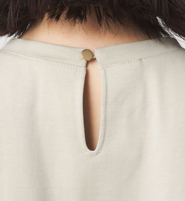 UNITED ARROWS green label relaxing「【WEB限定】＜at ease＞フリル カットソー 接触冷感 UVカット 遮熱」|Tシャツ・カットソー|