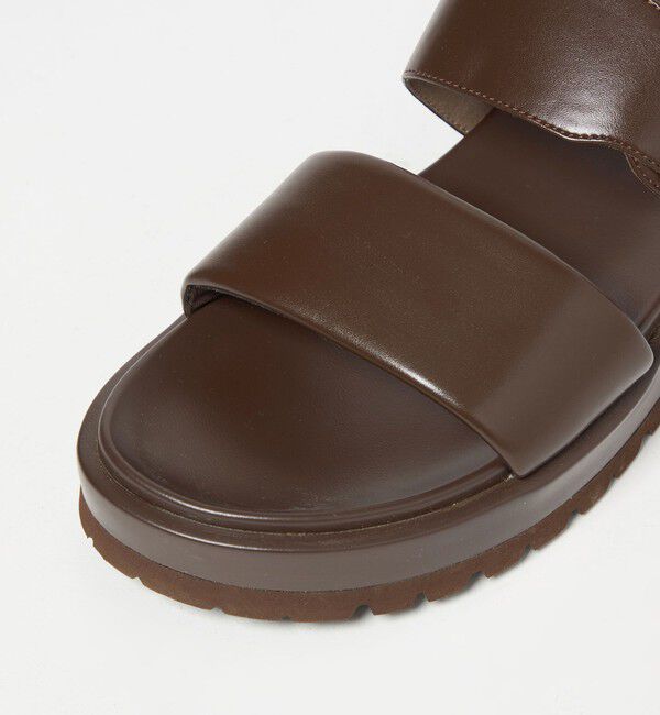 UNITED ARROWS green label relaxing「ダブルベルト プラット サンダル」|サンダル|