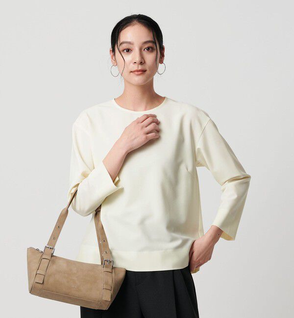 BEAUTY&YOUTH UNITED ARROWS「【WEB限定 Wardrobe DAILY MINIMAL】クルーネックブラウス ウォッシャブル」|シャツ・ブラウス|