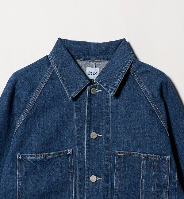 California General Store「＜CGS.＞オーガニック コットン デニム カバーオール ジャケット」|ミリタリー・モッズコート|