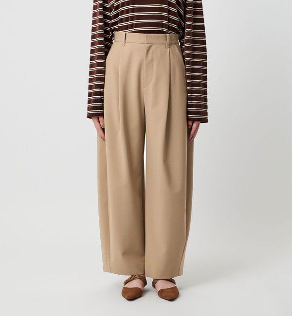 BEAUTY&YOUTH UNITED ARROWS「ポリエステルブレンド カーブパンツ」|スラックス|