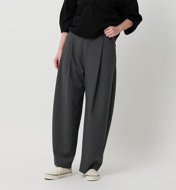 BEAUTY&YOUTH UNITED ARROWS「ポリエステルブレンド カーブパンツ」|スラックス|