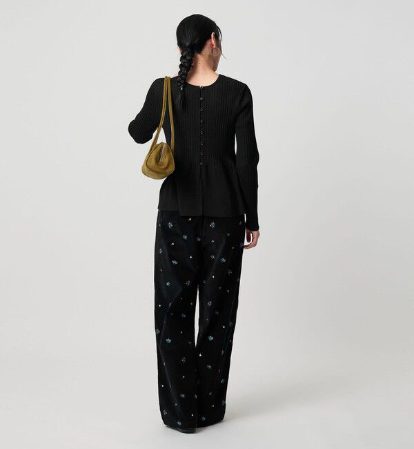 BEAUTY&YOUTH UNITED ARROWS「【WEB限定 Wardrobe DAILY MINIMAL】ペプラム2WAY リブニットプルオーバー ウォッシャブル」|ニット・セーター|