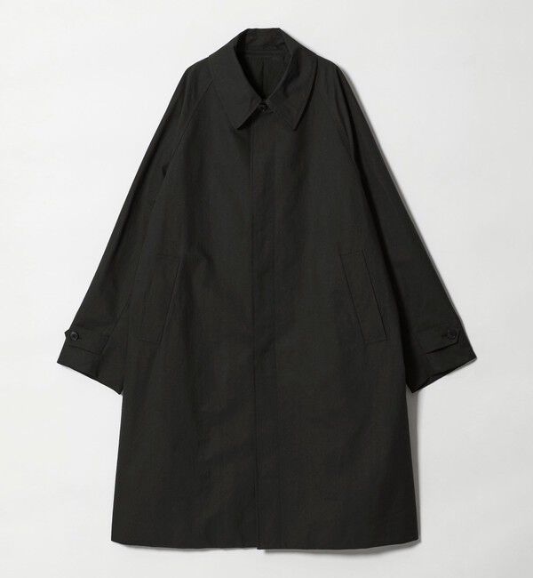 STEVEN ALAN「＜Steven Alan＞ ディープ ベリーマエックス  バルマカーン コート」|ステンカラーコート|BLACK