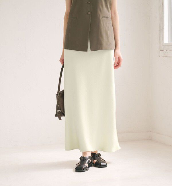 BEAUTY&YOUTH UNITED ARROWS「ポリエステルサテン マーメイドフレアスカート 」|スカート|