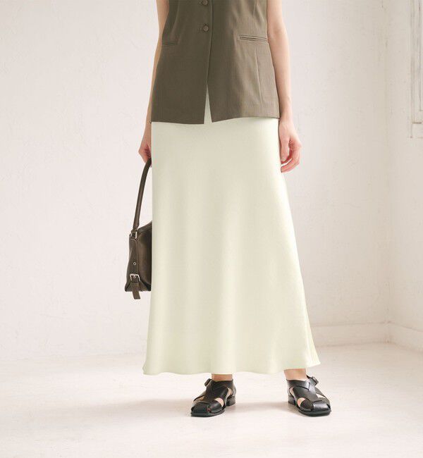 BEAUTY&YOUTH UNITED ARROWS「ポリエステルサテン マーメイドフレアスカート 」|スカート|