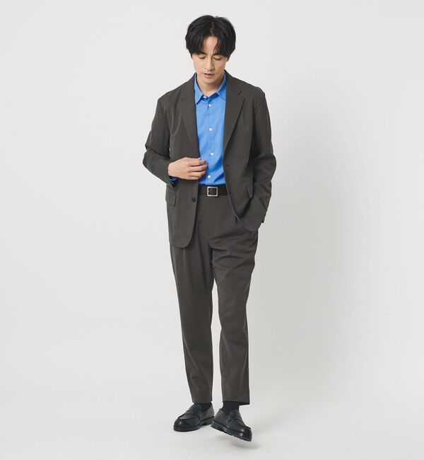 BEAUTY&YOUTH UNITED ARROWS「トリクシオン/TRIXION シャンブレー コンフォート ジャケット セットアップ対応 ウォッシャブル」|テーラードジャケット|