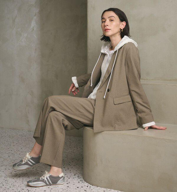 BEAUTY&YOUTH UNITED ARROWS「【WEB限定 Wardrobe DAILY MINIMAL】メランジ ダブルジャケット ウォッシャブル」|テーラードジャケット|