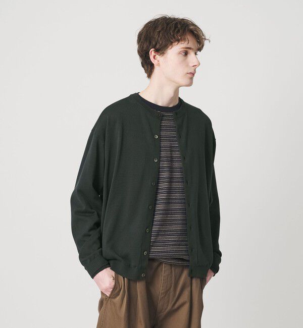 BEAUTY&YOUTH UNITED ARROWS「コットン 8B クルーネック カーディガン」|カーディガン|