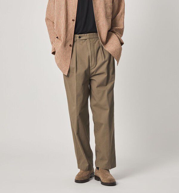 STEVEN ALAN「＜Steven Alan＞ ガーメントダイ ハイツイスト イン ツープリーツ ドレス トラウザーズ」|スラックス|