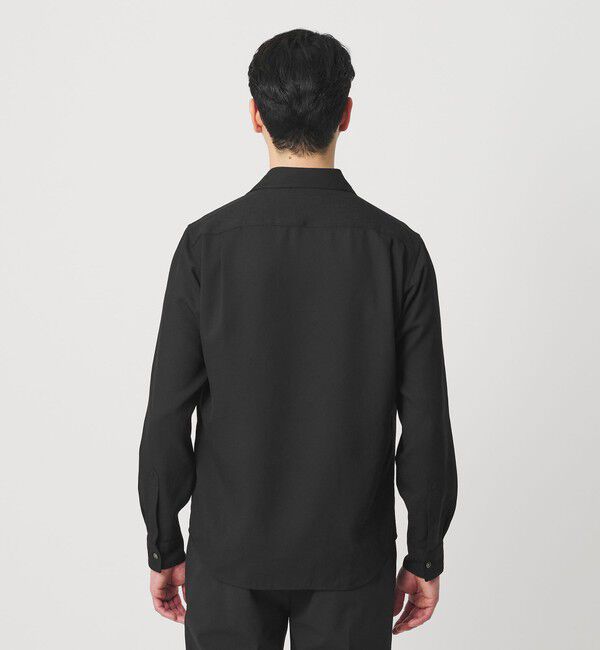 BEAUTY&YOUTH UNITED ARROWS「【WEB限定 WARDROBE SMART】リネンライク ワイドカラー スキッパー シャツ」|シャツ・ブラウス|