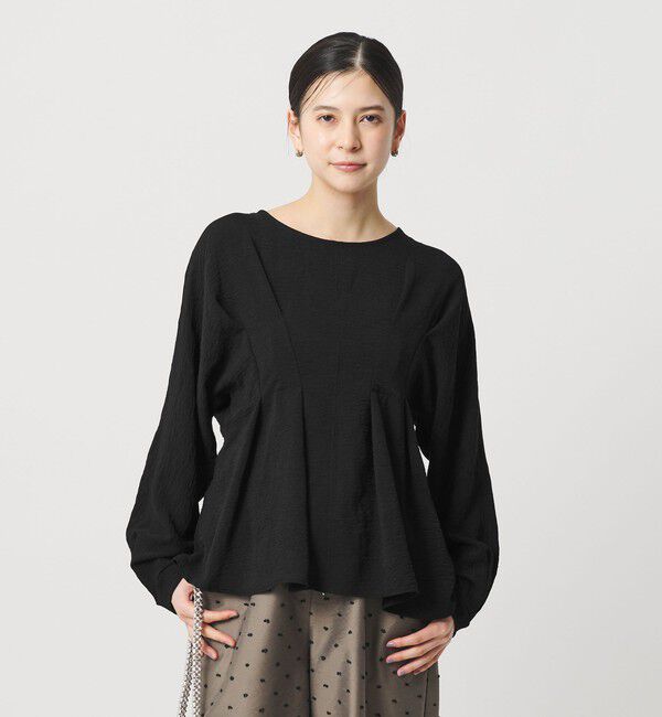BEAUTY&YOUTH UNITED ARROWS「【WEB限定】ウエストタック ペプラムプルオーバー ウォッシャブル」|Tシャツ・カットソー|