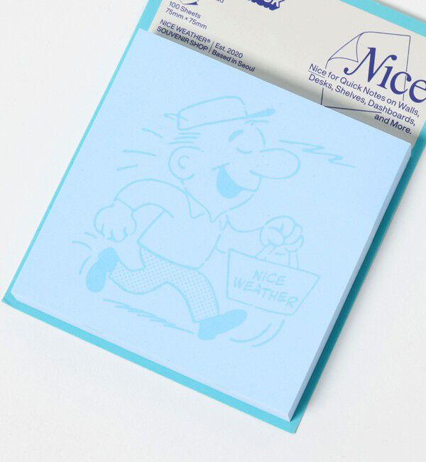 NICE WEATHER「＜NICE WEATHER＞スティッキー ノートパッド」|ステーショナリー|