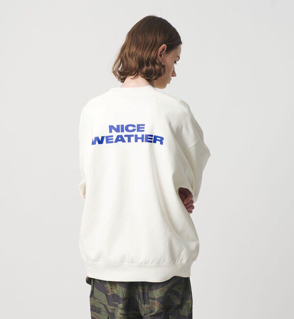 NICE WEATHER「＜NICE WEATHER＞ロゴ クルーネック スウェットプルオーバー」|Tシャツ・カットソー|