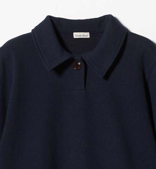 STEVEN ALAN「＜Steven Alan＞ブークレ ダンボール ワンボタン ハーフスリーブ プルオーバー」|Tシャツ・カットソー|