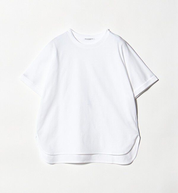 BEAUTY&YOUTH UNITED ARROWS「コットン天竺 ラウンドヘム Tシャツ」|Tシャツ・カットソー|WHITE