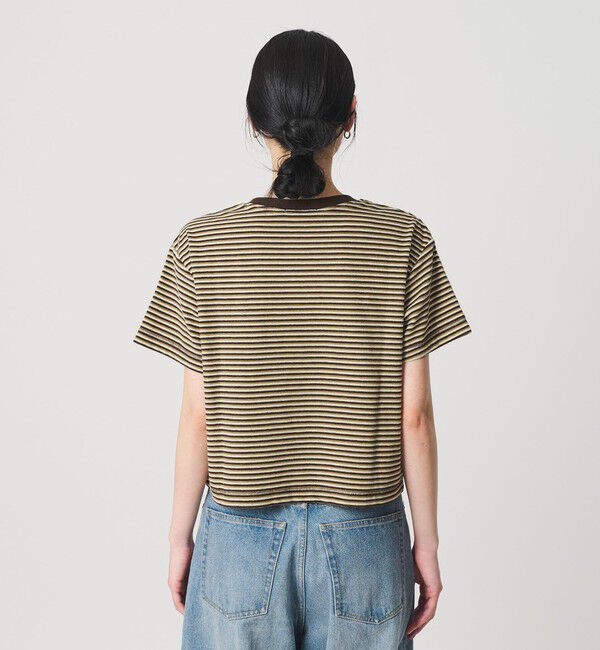 BEAUTY&YOUTH UNITED ARROWS「コットン パイルボーダー ショートスリーブ Tシャツ」|Tシャツ・カットソー|