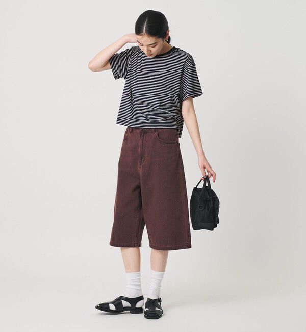 BEAUTY&YOUTH UNITED ARROWS「コットン パイルボーダー ショートスリーブ Tシャツ」|Tシャツ・カットソー|