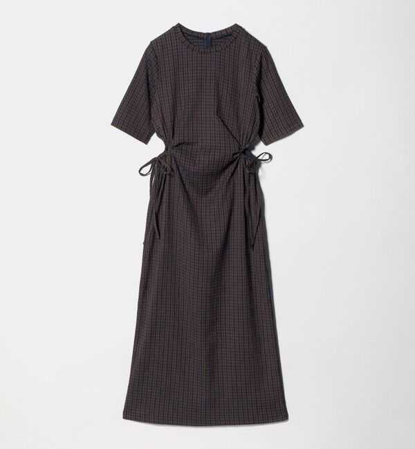 BEAUTY&YOUTH UNITED ARROWS「サイドホール ショートスリーブ ワンピース」|ワンピース|