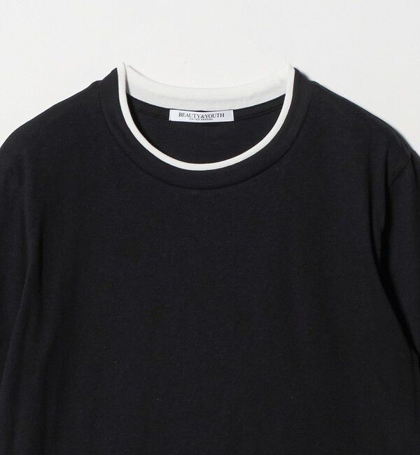 BEAUTY&YOUTH UNITED ARROWS「麻コットン レイヤード クルーネック Tシャツ」|Tシャツ・カットソー|