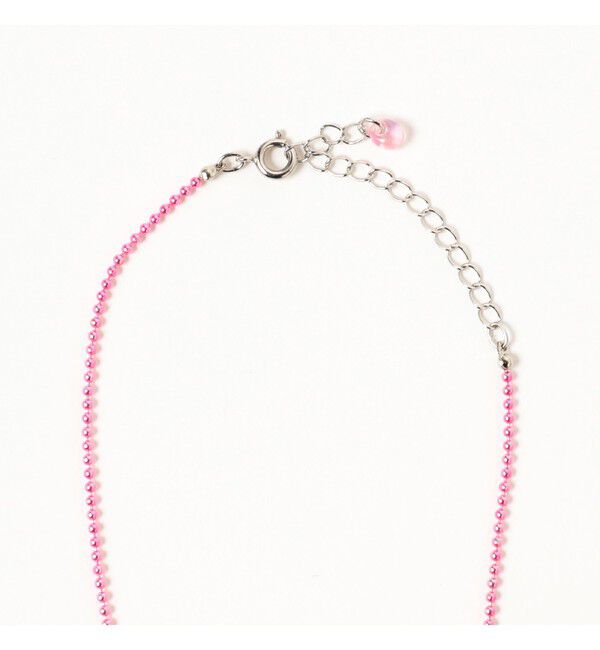 Ray BEAMS 「カラーボール チャーム クマ ネックレス」|ネックレス|