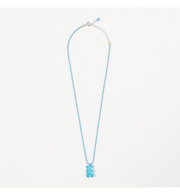 Ray BEAMS 「カラーボール チャーム クマ ネックレス」|ネックレス|