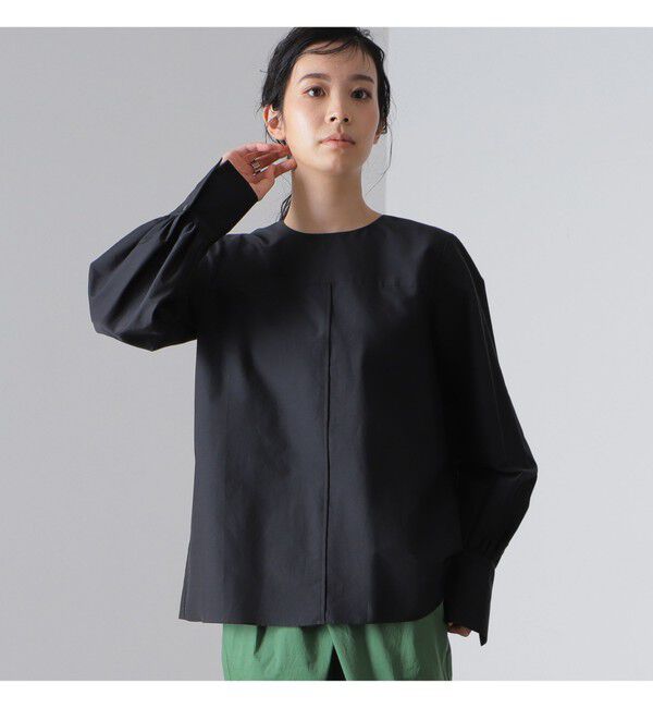 Demi-Luxe BEAMS 「AK+1 / シルクコットン ブラウス」|シャツ・ブラウス|