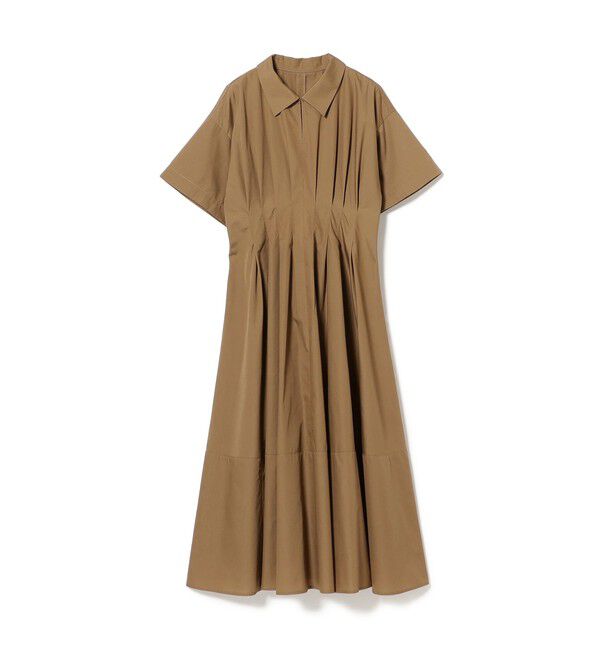 Ray BEAMS 「タック ウエスト シャツ ワンピース」|ワンピース|