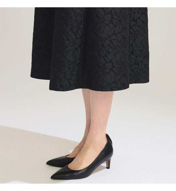 Demi-Luxe BEAMS 「フクレ織りジャカード パフスリーブ ドレス＊」|ワンピース|