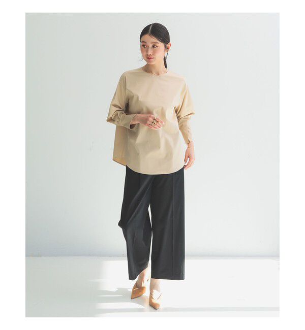 Demi-Luxe BEAMS 「Oggi &times; Demi-Luxe BEAMS / コットン ベルテッドパンツ」|チノ|