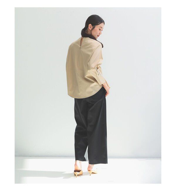 Demi-Luxe BEAMS 「Oggi &times; Demi-Luxe BEAMS / コットン ベルテッドパンツ」|チノ|