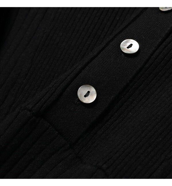 Ray BEAMS 「リブ ニット ポロ ワンピース」|ワンピース|