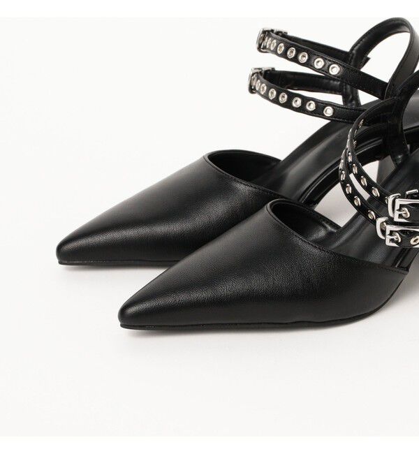 Ray BEAMS 「ダブル ベルト ヒール パンプス」|パンプス|