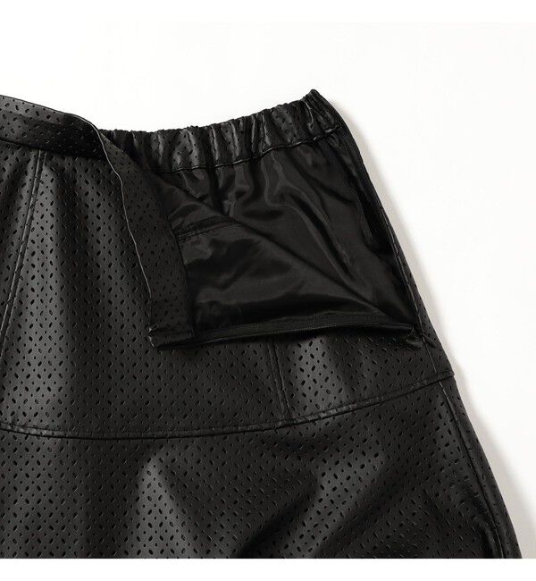 Ray BEAMS 「フェイクレザー パンチング スカート」|スカート|