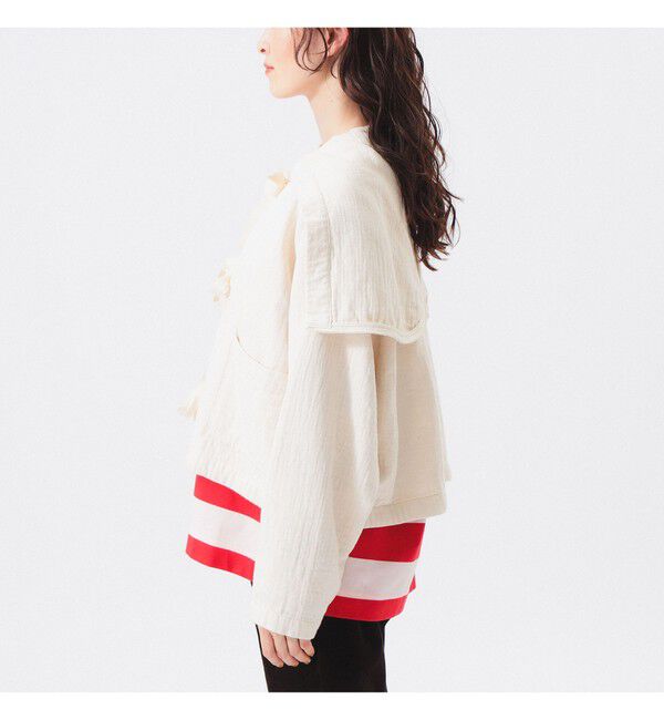 BEAMSBOY「コットン ミリタリー フード ジャケット」|ブルゾン・スタジャン|