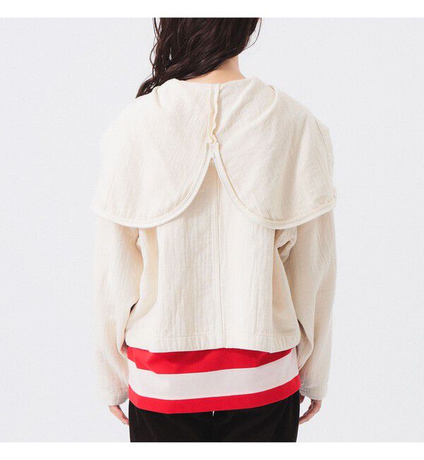 BEAMSBOY「コットン ミリタリー フード ジャケット」|ブルゾン・スタジャン|