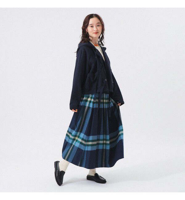 BEAMSBOY「コットン ミリタリー フード ジャケット」|ブルゾン・スタジャン|