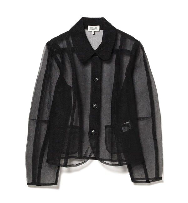 Demi-Luxe BEAMS 「BAUM UND PFERDGARTEN / ファンシー オーガンジー シャツ」|シャツ・ブラウス|BLACK
