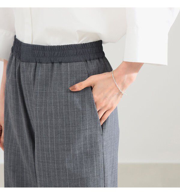 Demi-Luxe BEAMS 「ポプリン ストライプ イージーパンツ」|チノ|