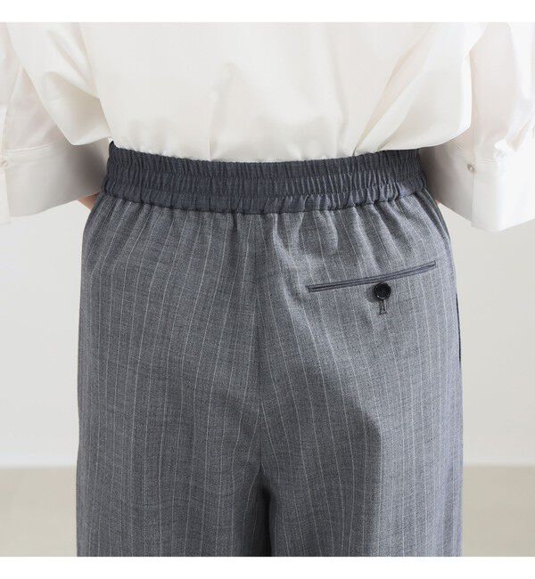 Demi-Luxe BEAMS 「ポプリン ストライプ イージーパンツ」|チノ|
