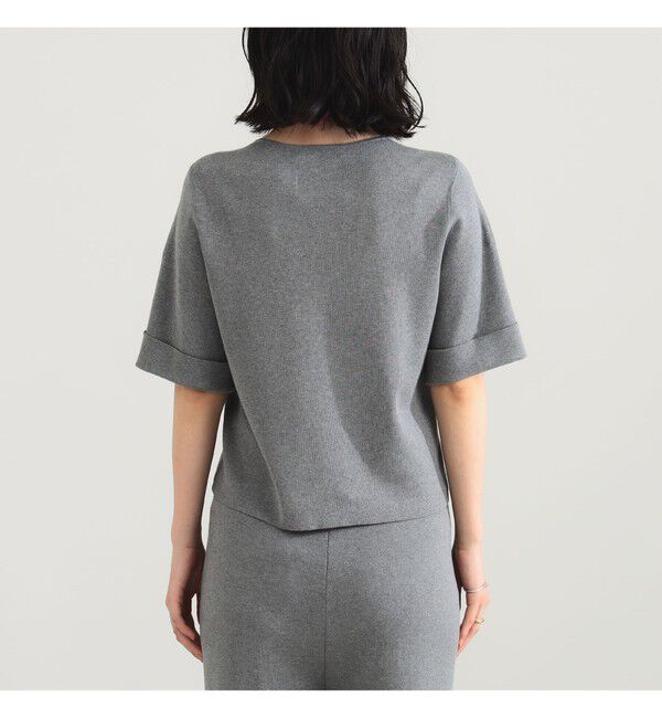 Demi-Luxe BEAMS 「AK+1 / 総針 ショート ニット」|ニット・セーター|